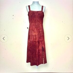 NWT INTERMIX Swede Burgundy Wine colour designer Dress size 2